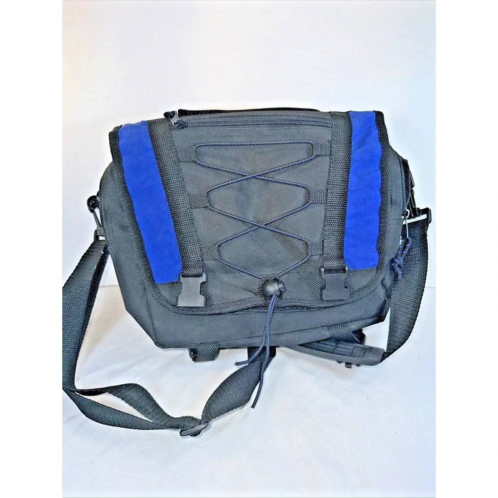 Stork Insulated Diaper Bag Black Med Tote Crossbody Great For Dads EUC
